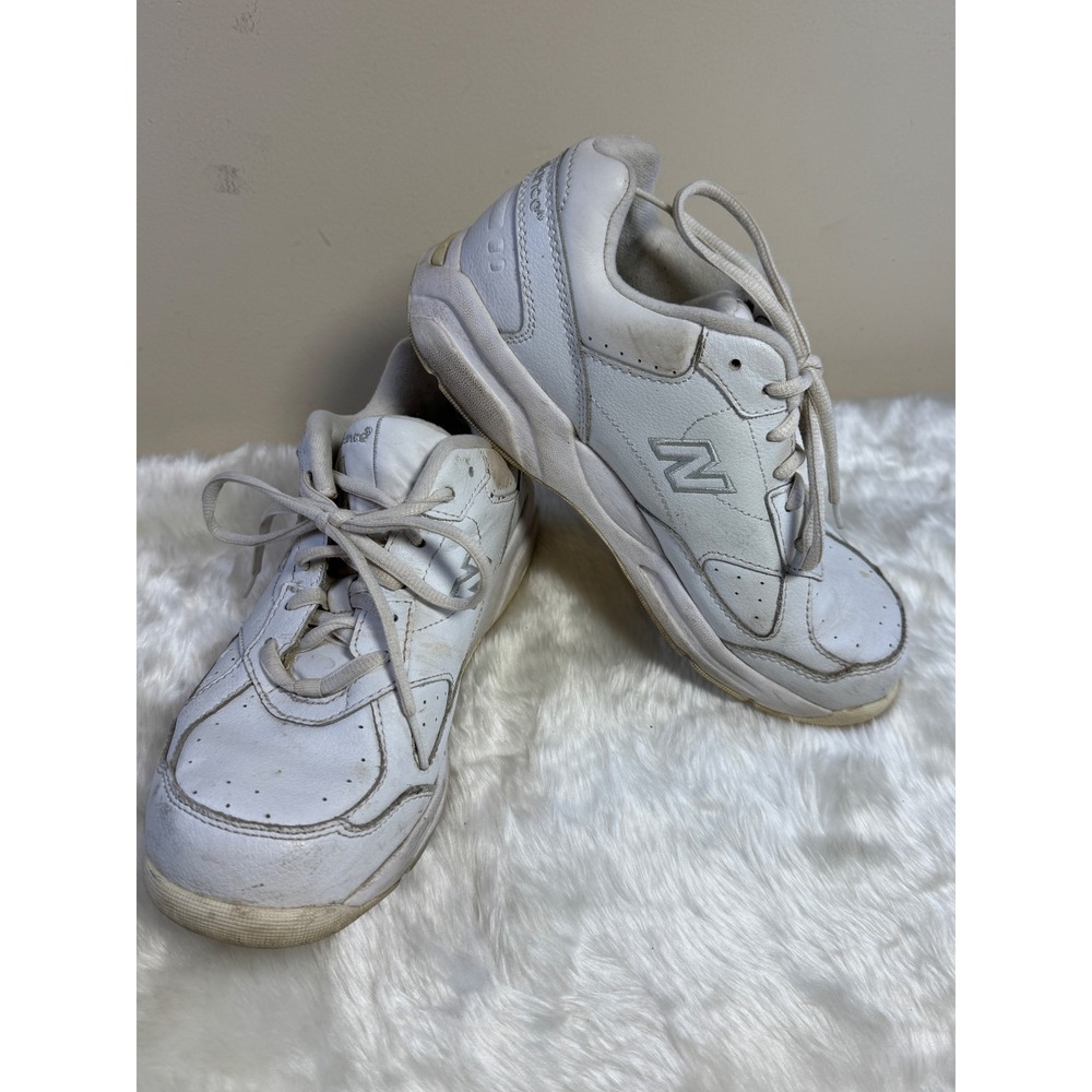New Balance Walking Strike Womens 8 White Leather Walking Shoes ABZORB Sneakers